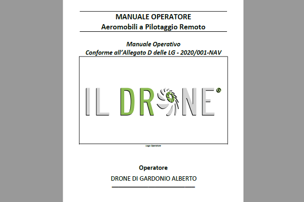 Manualistica operatore UAS